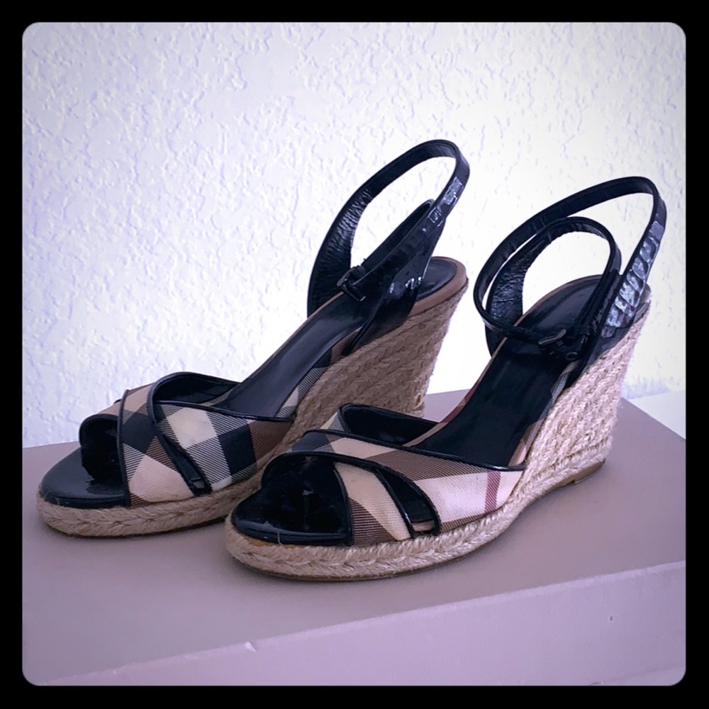 Burberry espadrille wedges